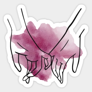 Pinkie Hold Sticker